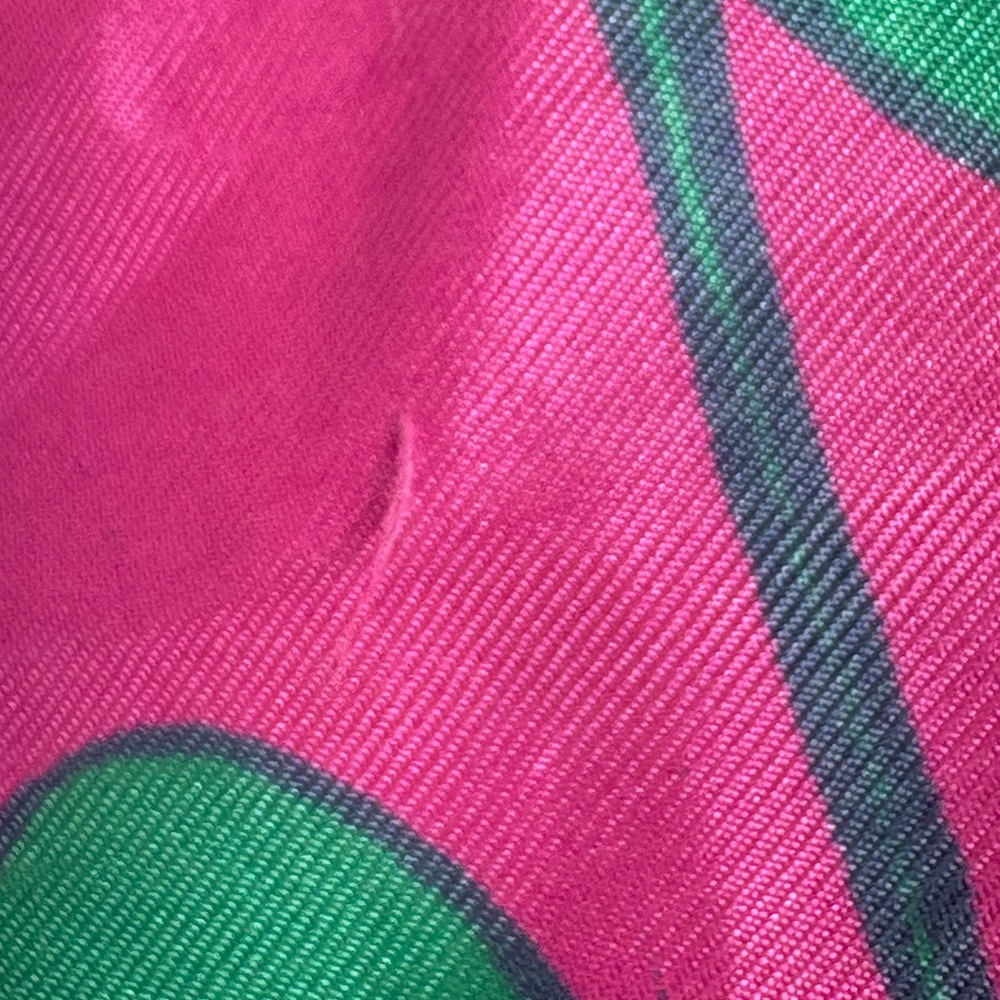 Vintage 60s Mod-Century Modern MCM Abstract Groovy Silk Feel Rectangular Scarf - Picture 16 of 17